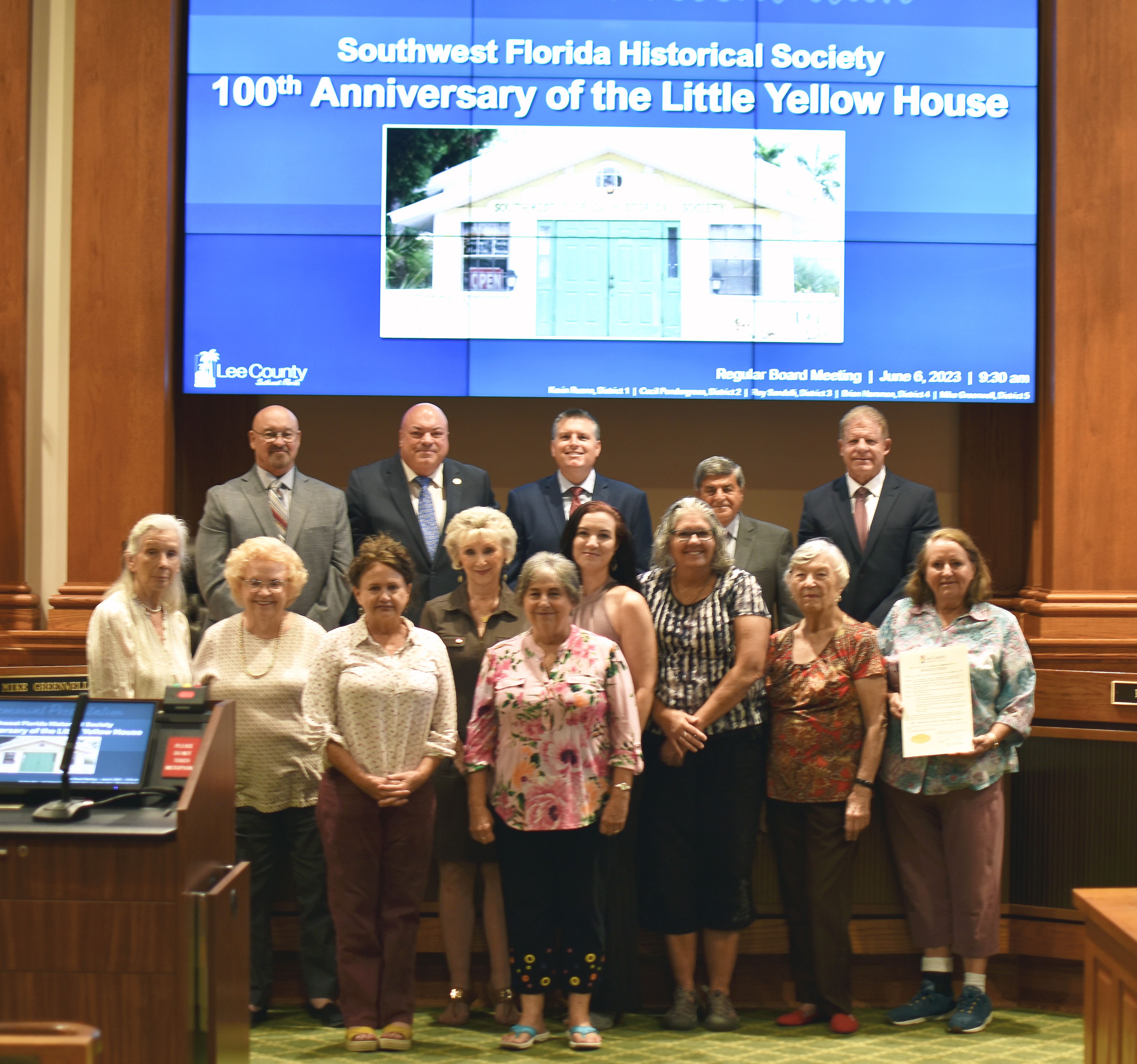 06-06-23 SWFL Historical Society - 100th Anniversary of Little Yellow House - edited